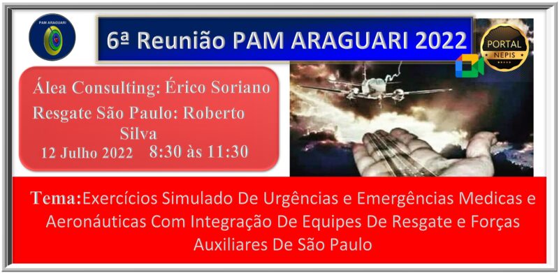 6ª Reunião PAM ARAGUARI 2022 Álea Consulting / Resgate De São Paulo  Online