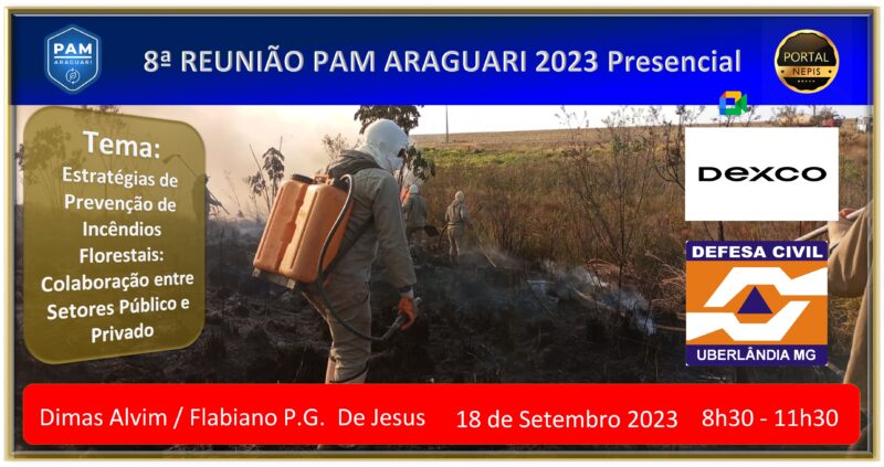 8ª Reunião PAM ARAGUARI 2023 Dexco Defesa Civil Uberlândia MG