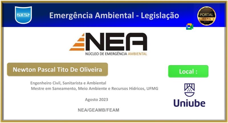Leis de Minas Gerais – Emergências Ambientais Legislação – NEA / GEAMB / FEAM