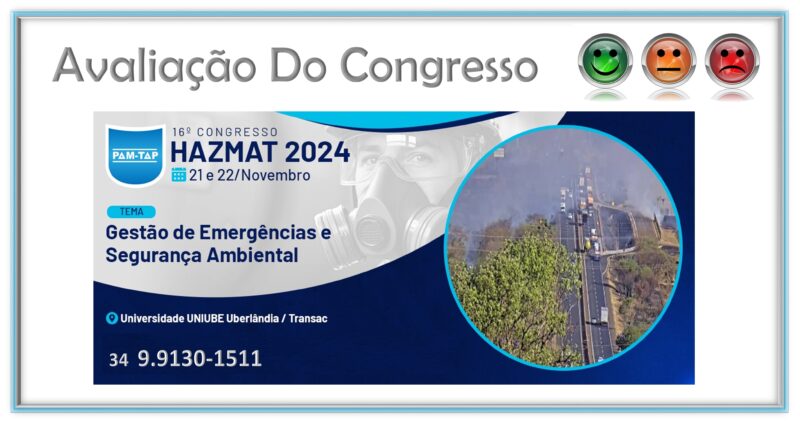 16º Congresso HAZMAT 2024 – Avaliação