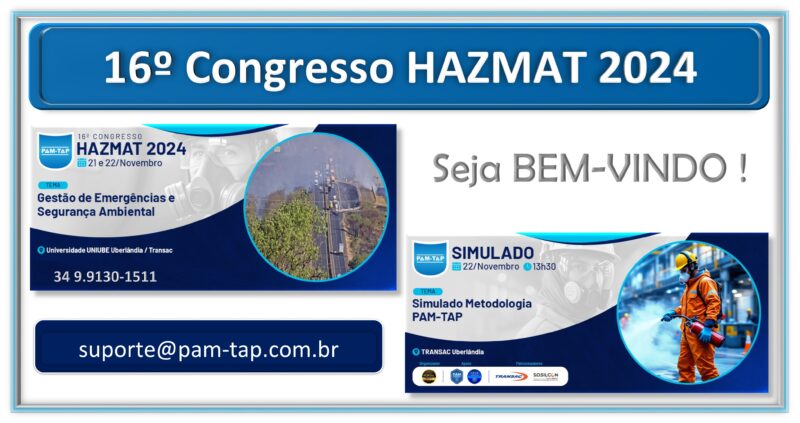 16º Congresso HAZMAT 2024 Seja Bem-vindo